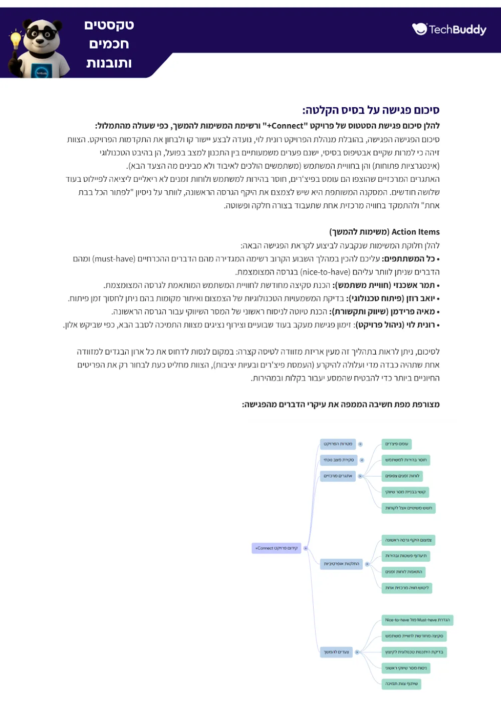 סיכום פגישה